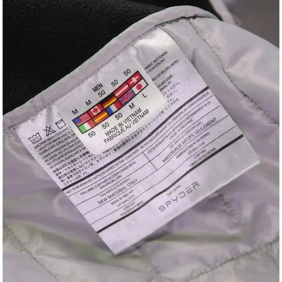 Spyder Rebel Insulator Light Gray Performance Jacket 510304 Men's Medium - Picture 10 of 11